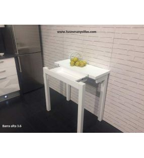 Mesa barra estrecha extensible 3.6