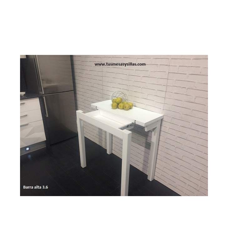 Mesa barra estrecha extensible 3.6