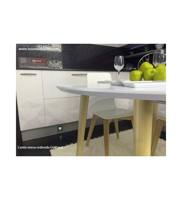 Mesa redonda Oakland de estilo nordico 120 cm