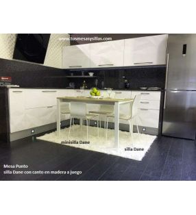 Silla de cocina Dane madera y lacada de Ondarreta