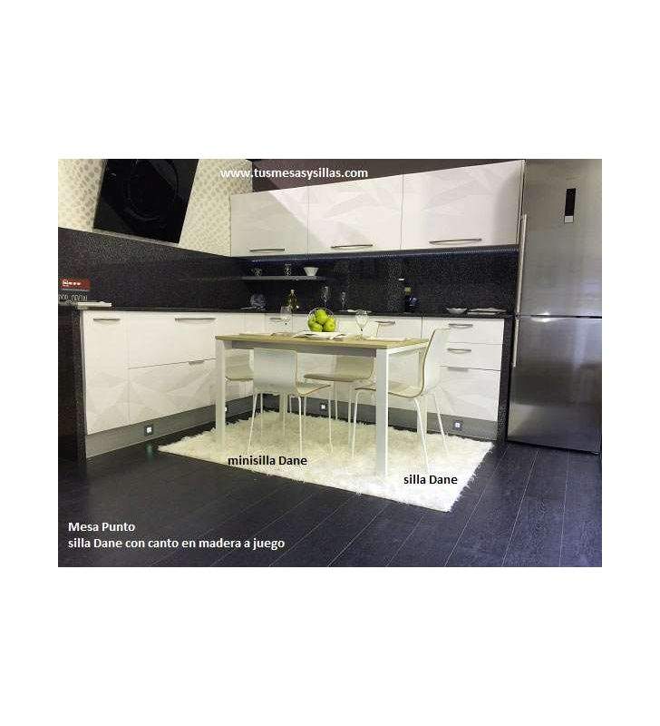 Silla de cocina Dane madera y lacada de Ondarreta