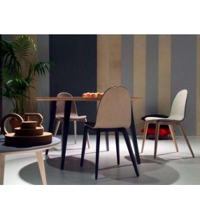 Silla Bob Pata madera de cocina comedor y contract