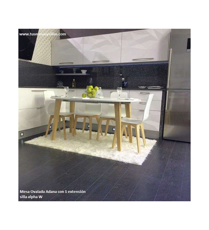 Mesa Ovalada Extensible Adana
