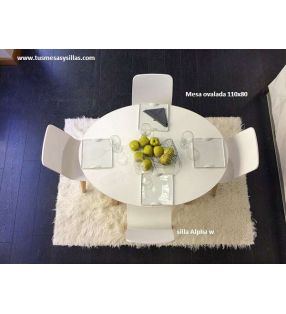 Mesa Ovalada Extensible Adana