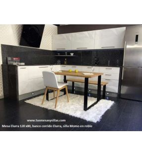 mesa Elurra en madera de roble