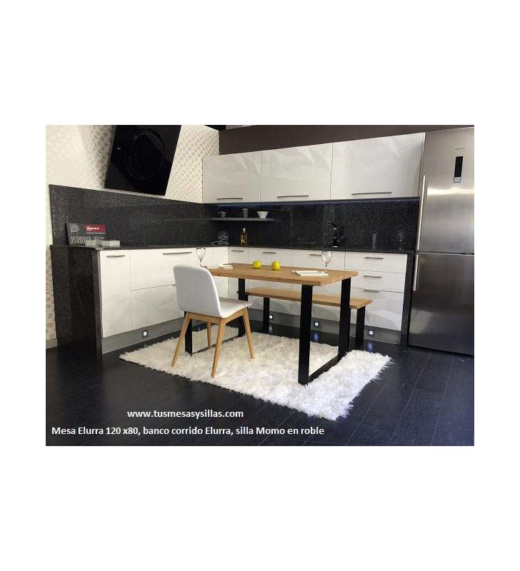 mesa Lurra en madera de roble