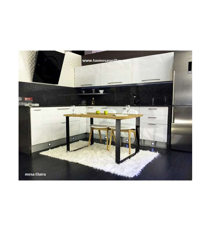 mesa Lurra en madera de roble