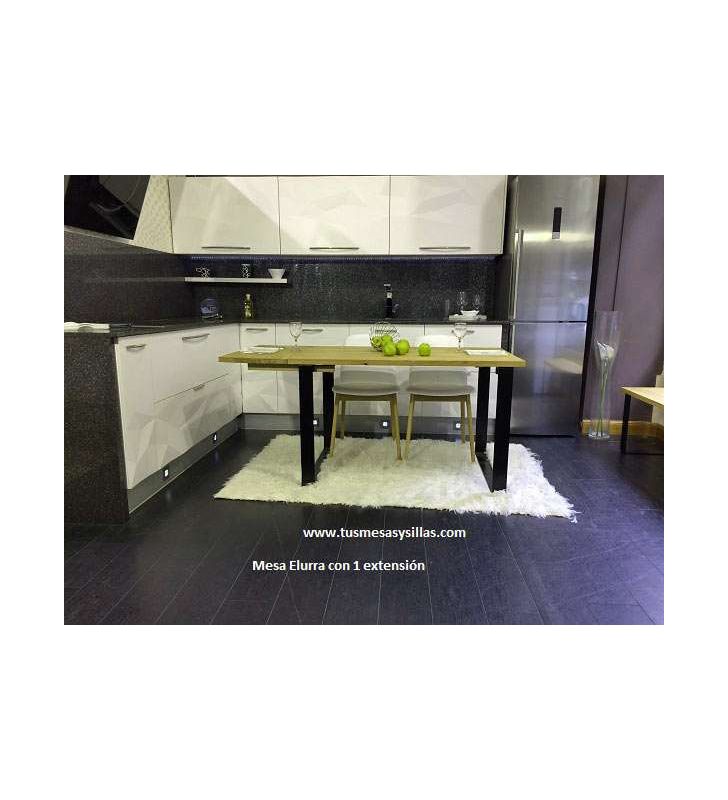 Mesa Elurra extensible madera y metal