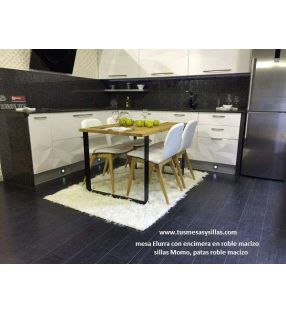 Mesa Elurra extensible madera y metal