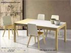 Table Mirka en bois plan de travail Dekton vimens