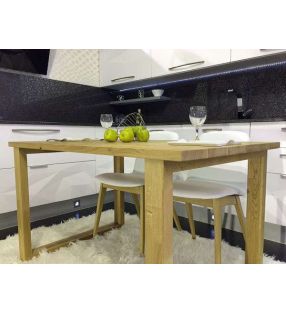 Mesa Elurra, encimera y patas de madera