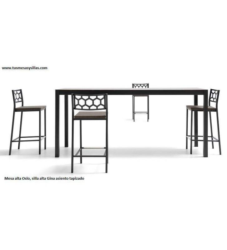 Mostrador mesa alta Oslo con encimera ceramica