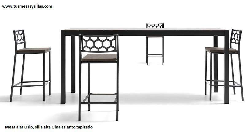 Mostrador mesa alta Oslo con encimera ceramica