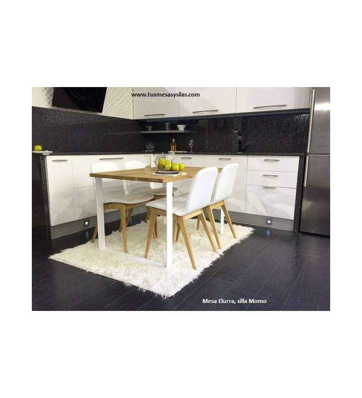mesa Lurra en madera de roble