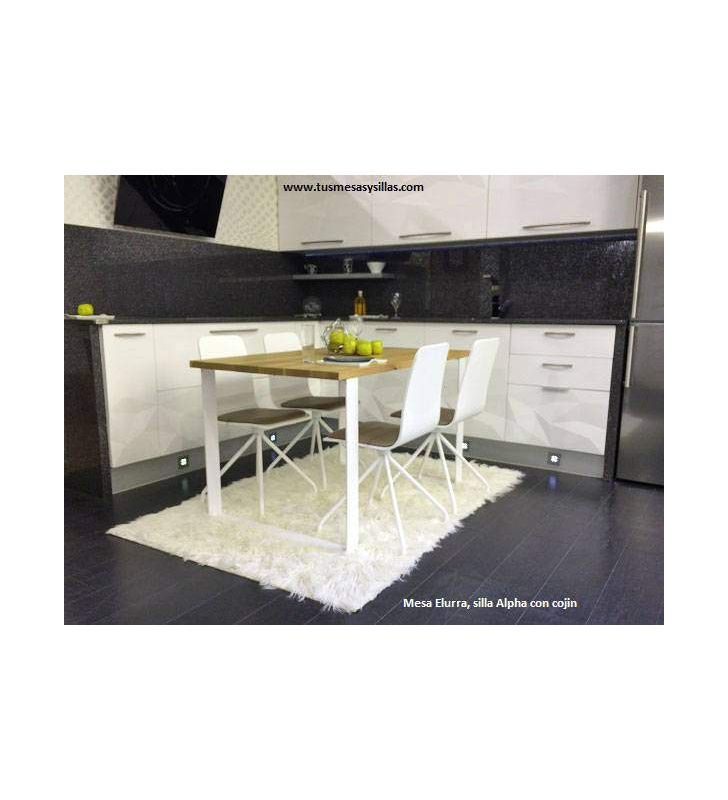 mesa Lurra en madera de roble