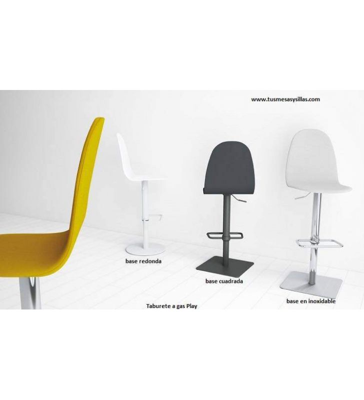 Taburete alto Play tapizado y elevable