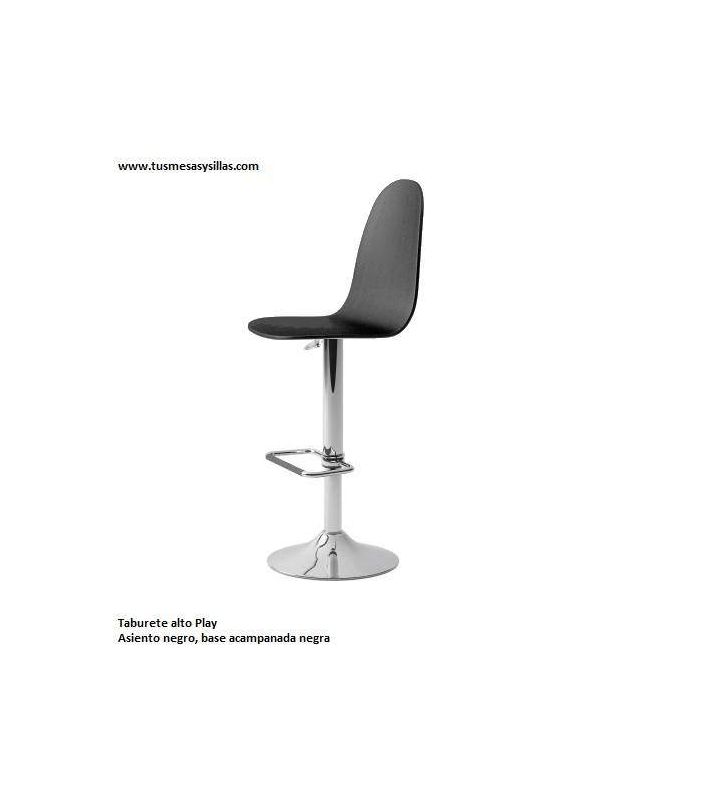 Taburete alto Play tapizado y elevable