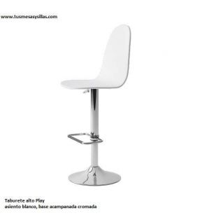 Taburete alto Play tapizado y elevable