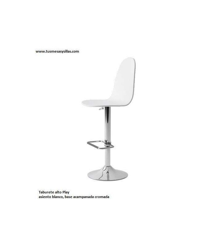 Taburete alto Play tapizado y elevable