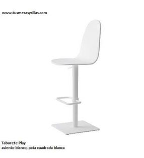 Taburete alto Play tapizado y elevable