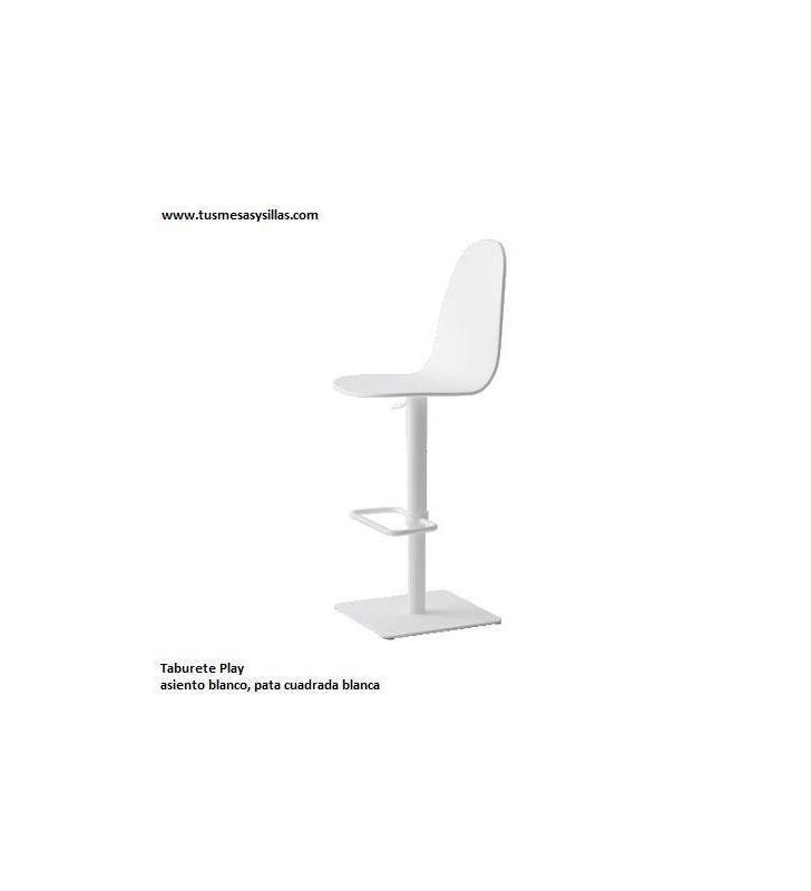 Taburete alto Play tapizado y elevable