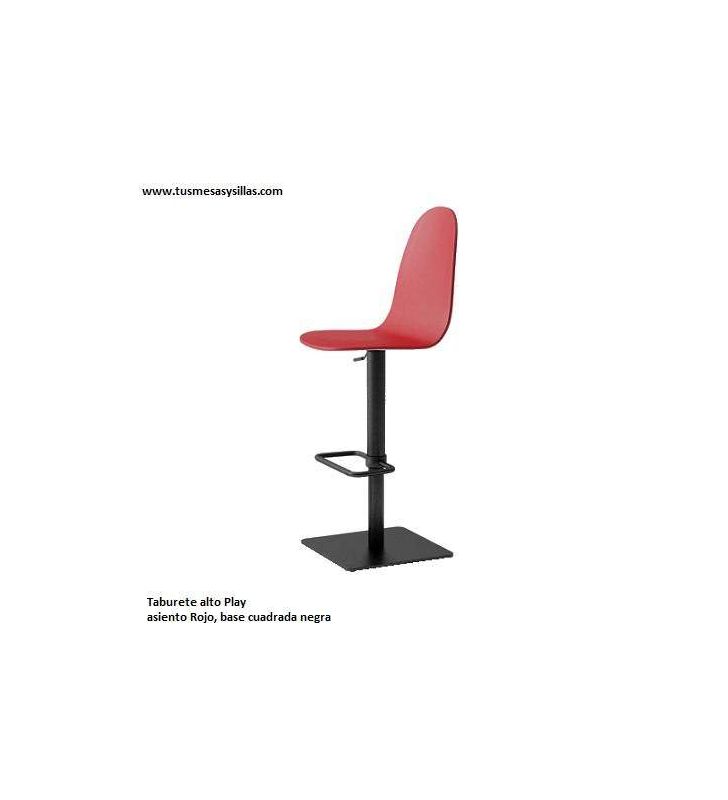 Taburete alto Play tapizado y elevable