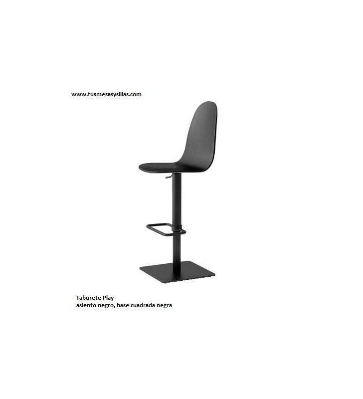 Taburete alto Play tapizado y elevable
