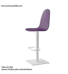 Taburete alto Play tapizado y elevable