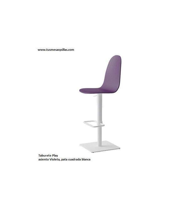 Taburete alto Play tapizado y elevable