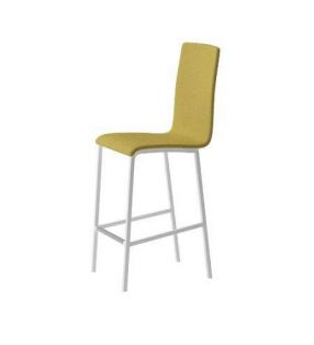 Taburete alto tapizado con respaldo City
