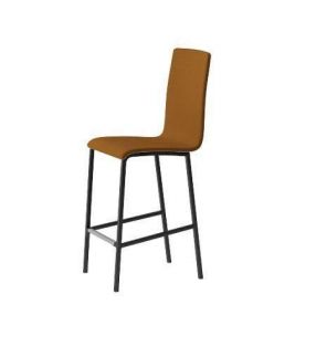 Taburete alto tapizado con respaldo City