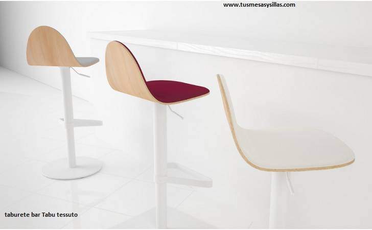 Taburete para mostradores Tabu acabado Tessuto en 2 tonos
