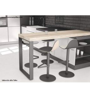 Taburete para mostradores Tabu acabado Tessuto en 2 tonos