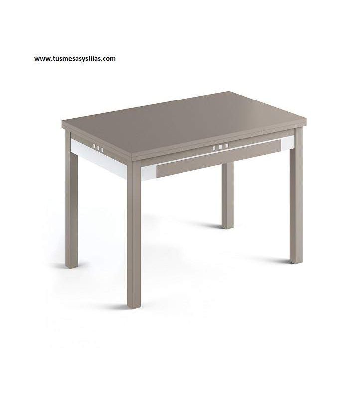 Mesa cocina Claudia extensible y con cajón