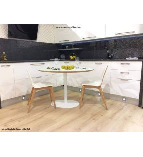 Mesa ovalada Adan de estilo nórdico con pie central