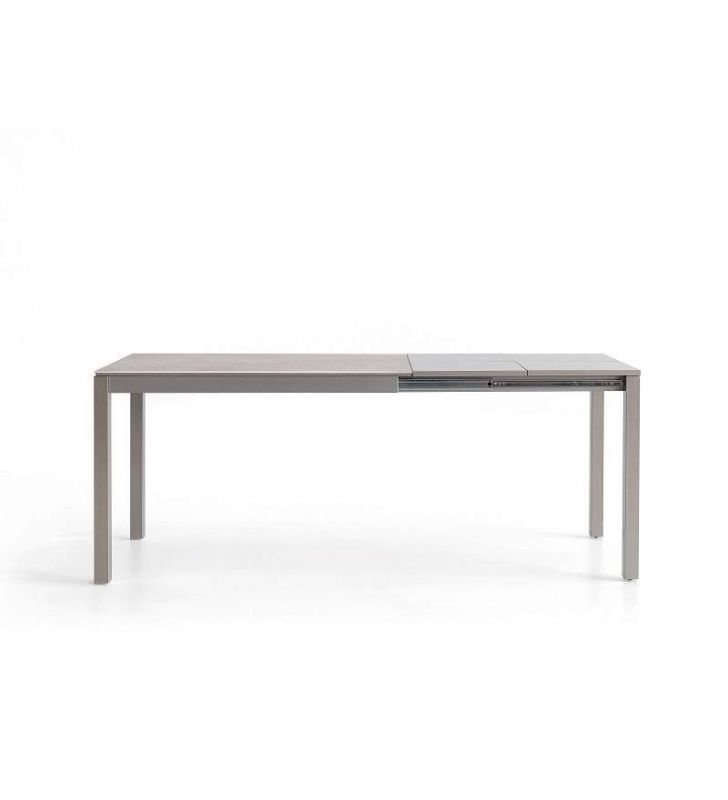 Mesa Kika extensible encimra Silestone moderna para cocina o comedor