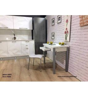 Table Arpa petite de cuisine extensible avec tirroir