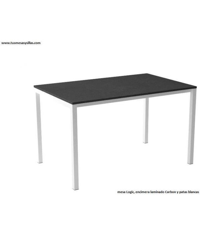 Mesa fija de cocina en laminado Logic de Cancio