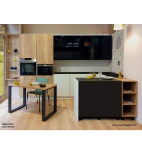 Mesa cocina moderna con patas de una pieza Ugly a medida 