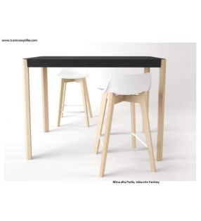 Taburete alto  Fantasy Vetas de cancio en madera cocina, estilo nordico