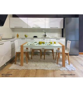 Mesa extensible Supernova estilo nórdico