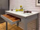 Mesa extensible y con cajon encimera Dekton