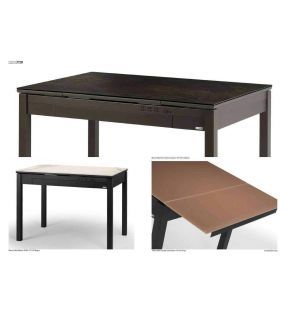 Aida mesa con cajón extensible y encimera en ceramica