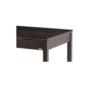 Aida mesa con cajón extensible y encimera en ceramica