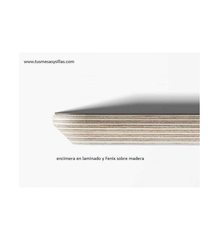 Mesa Fija de estilo nordico Quadra
