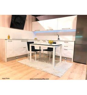 Mesa cocina extensible Penta Mesima encimera cerámica