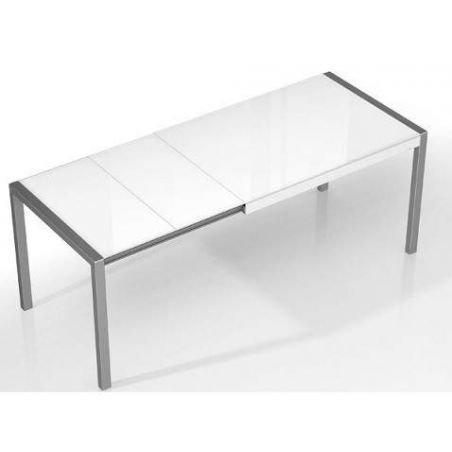 Mesa cocina moderna extensible concept cancio blanca, negra