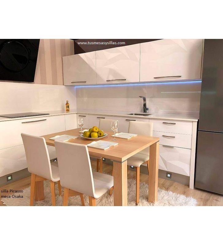 Silla de estilo nórdico tapizada Picasso