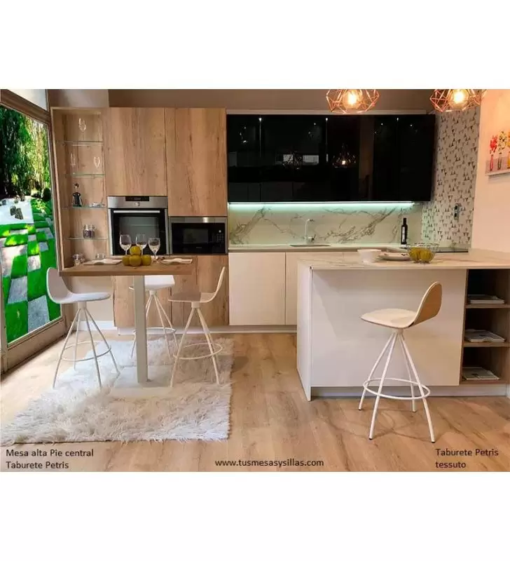 mesa con pie central para cocina comedor hosteleria y a medida