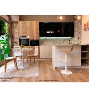 Mesa ovalada Duo de pata central